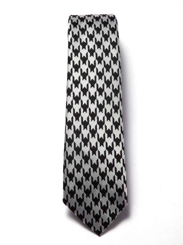 ZOD! Structure White Microfibre Tie