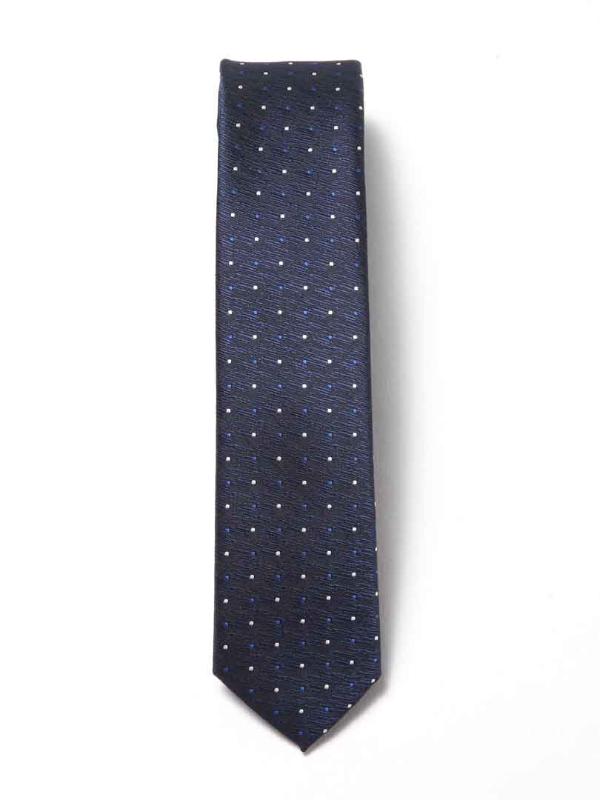 ZOD! Structure Blue Microfibre Tie