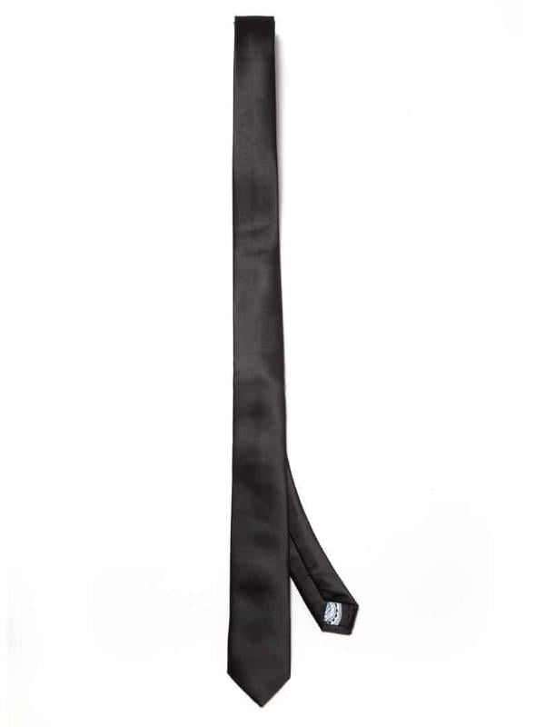 ZOD! Solid Black Microfibre Tie