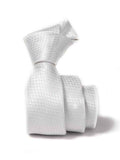 ZOD! Structure White Microfibre Tie