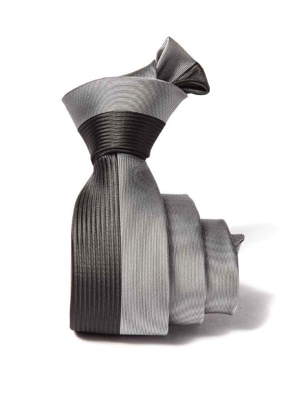 ZOD! Structure Black Microfibre Tie
