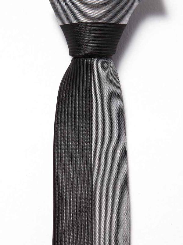ZOD! Structure Black Microfibre Tie