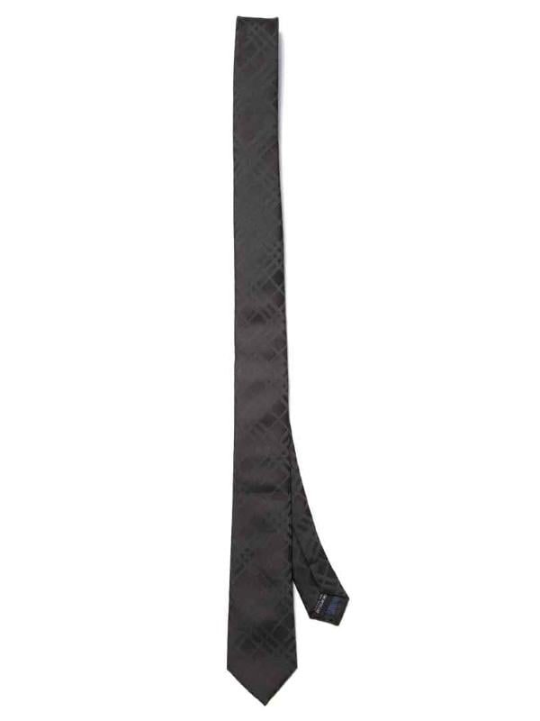 ZOD! Check Black Microfibre Tie