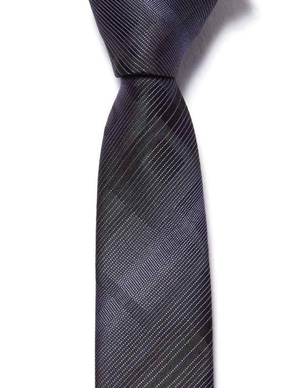 ZOD! Stripe Purple Microfibre Tie