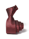 ZOD! Stripe Burgundy Microfibre Tie