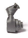ZOD! Stripe Silver Microfibre Tie