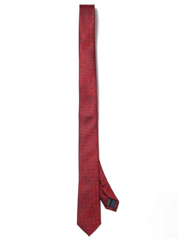 ZOD! Structure Red Microfibre Tie