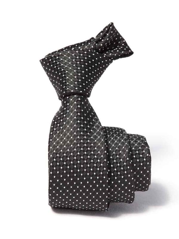 ZOD! Structure Black Microfibre Tie