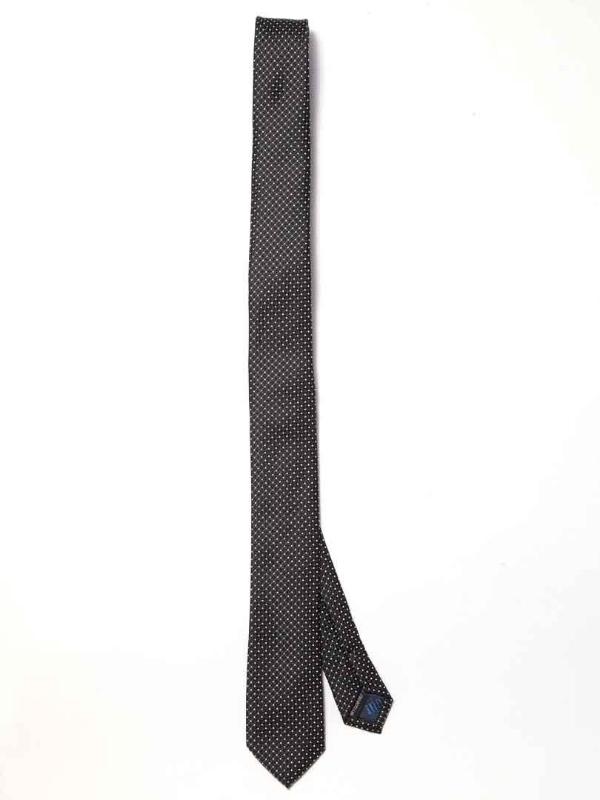 ZOD! Structure Black Microfibre Tie