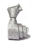 ZOD! Structure Light Grey Microfibre Tie