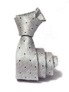 ZOD! Structure Light Grey Microfibre Tie