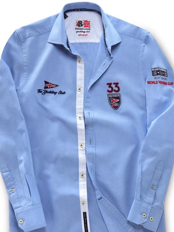 Buy Regatta Sky Cotton Casual Solid Shirt | Zodiac