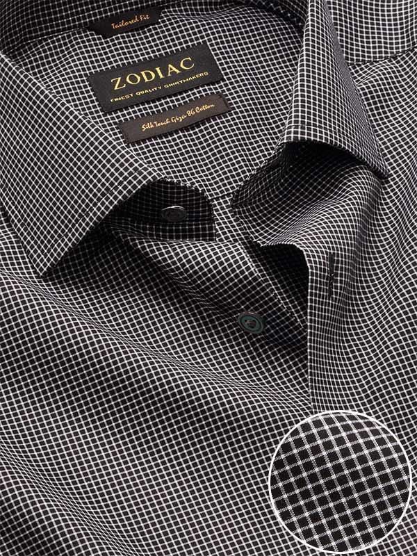 Barboni Black White Striped Full Sleeve Single Cuff Classic