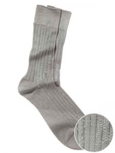 moderna rib light grey socks