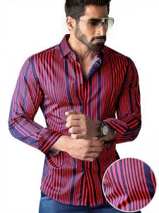 Sinaloa stripe red shirts