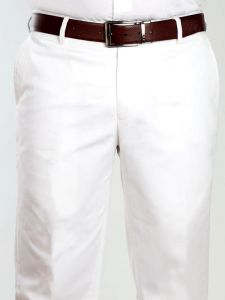 mantova pln white cotton trousers