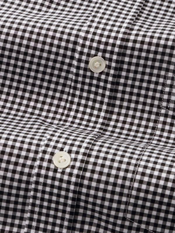 Buy Barboni Black & White Cotton Classic Fit Formal Checks Shirt | Zodiac