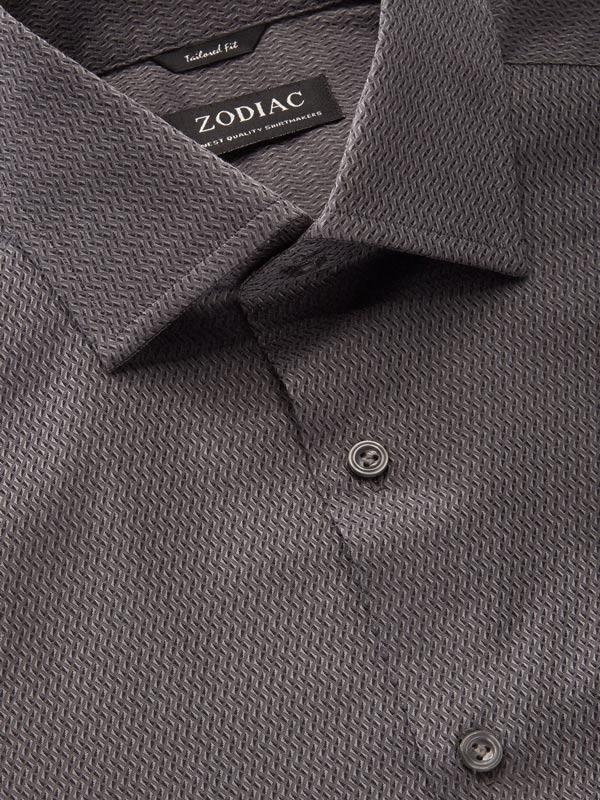 Buy Savuto Anthra Cotton Tailored Fit Evening Solid Shirt | Zodiac